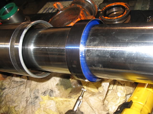 The interna seals of a Clark forklift tilt cylinder