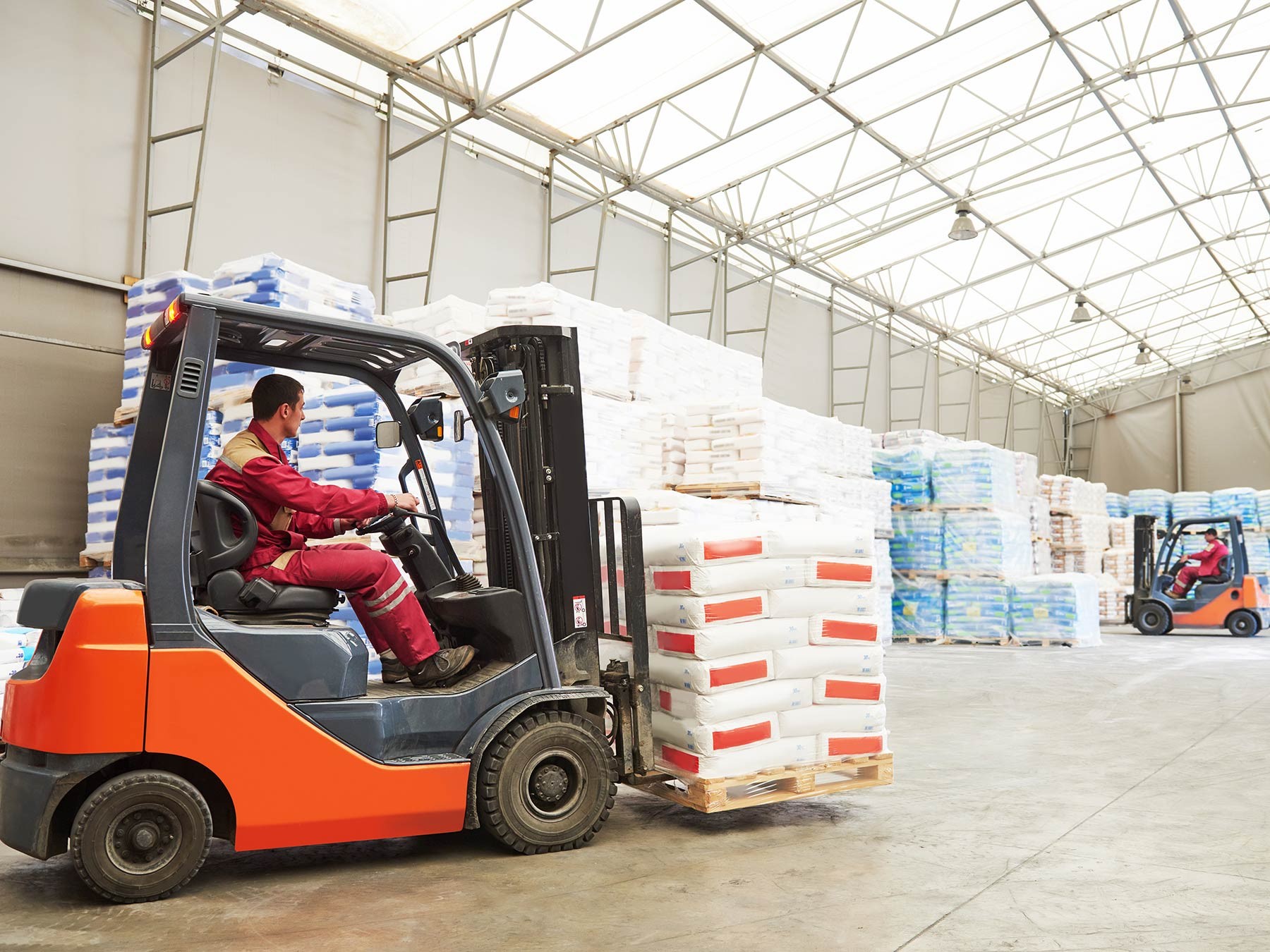 Forklift operating surface must be clean for safety reasons