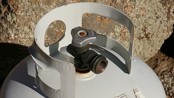 An image of an OPD valve on a propane tank