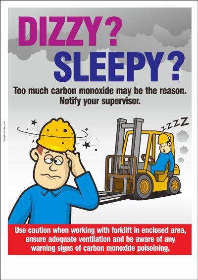 An image of a poster describing carbon monoxide poisoning