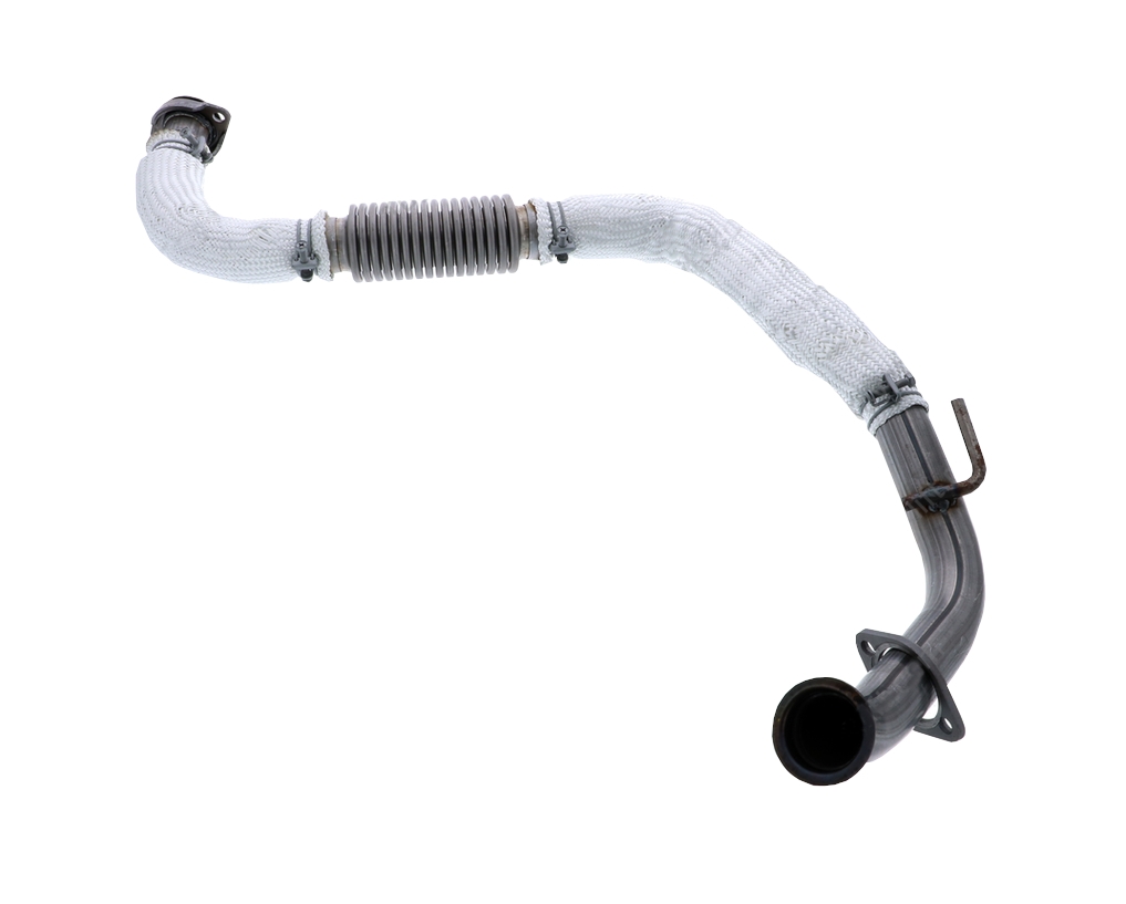 A Toyota forklift exhaust pipe with its catalytic converter