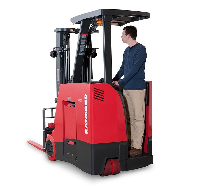 Raymond stand-up forklift